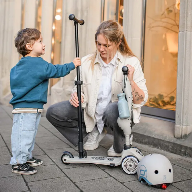 Scoot & Ride Porteur Trottinette Evolutif Highwaykick 1 Push and Go - Ash