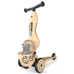 Scoot & Ride Porteur Trottinette Evolutif Highwaykick 1 Lifestyle - Leopard