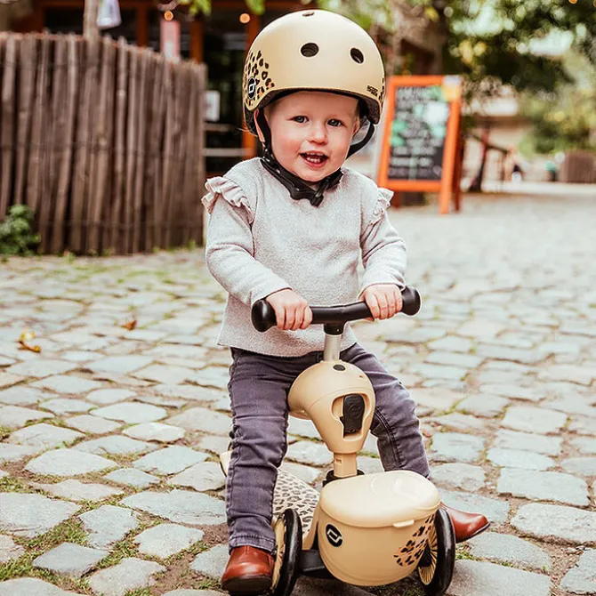 Scoot & Ride Porteur Trottinette Evolutif Highwaykick 1 Lifestyle - Leopard