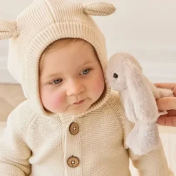 Snuggle Bunnies Peluche Lapin Pénélope Beige - 15 cm