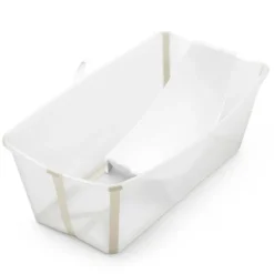 Stokke Baignoire Pliable Flexi Bath et Transat de Bain Flexi Bath - Beige Sable