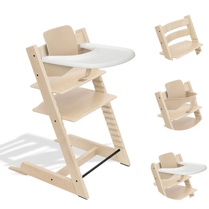Stokke Chaise Haute Tripp Trapp avec Plateau et Baby Set - Naturel