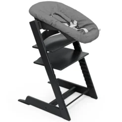 Stokke Chaise Haute Tripp Trapp avec Newborn Set et Baby Set - Noir et Anthracite