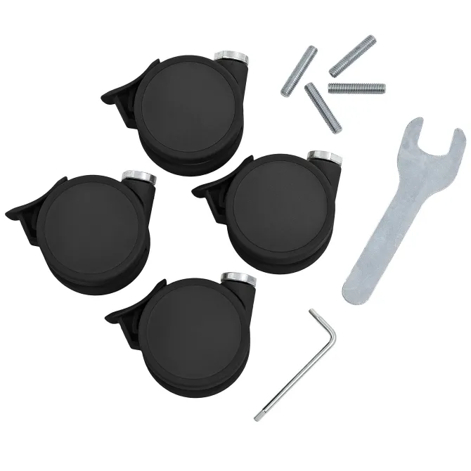 Stokke Lot de 4 Roues Nighti - Noir