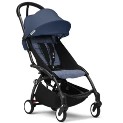 Stokke Poussette YOYO³ Complète 0+ et 6 Châssis Noir - Bleu Air France
