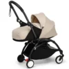 Stokke Poussette YOYO³ Complète 0+ et 6+ x Bonpoint Châssis Noir - Beige