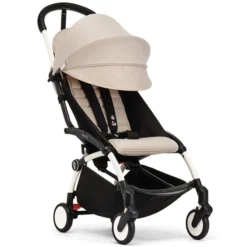 Stokke Poussette YOYO³ 6+ x Bonpoint Chassis Blanc - Beige