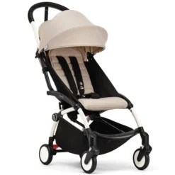 Stokke Poussette YOYO³ 6+ x Bonpoint Chassis Blanc - Beige
