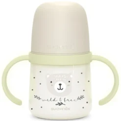 Suavinex Biberon à Anses Wild & Free Night and Day Beige - 150 ml