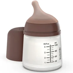 Suavinex Biberon Anti-Colique Zerø.Zerø Spécial Allaitement Deep - 120 ml