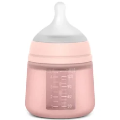 Suavinex Biberon Silicone Tétine SX Pro Colour Essence Rose Nude - 120 ml