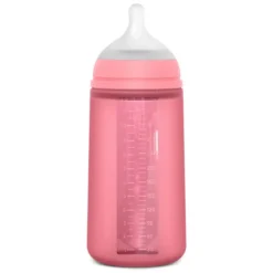 Suavinex Biberon Silicone Tétine SX Pro Colour Essence Rose Flamant - 330 ml