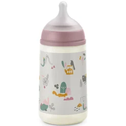 Suavinex Biberon Tétine Symétrique SX Pro Walk In The Park Rose - 270 ml