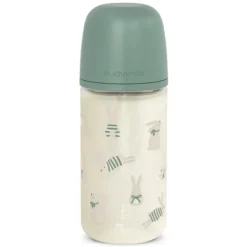 Suavinex Biberon Verre Tétine Symétrique SX Pro Wonderland Green - 240 ml