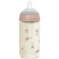 Suavinex Biberon Verre Tétine Symétrique SX Pro Wonderland Pink - 240 ml