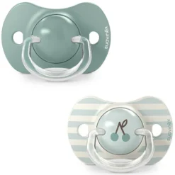 Suavinex Lot de 2 Sucettes Symétriques SX Pro Birdies Vert - 18 Mois +