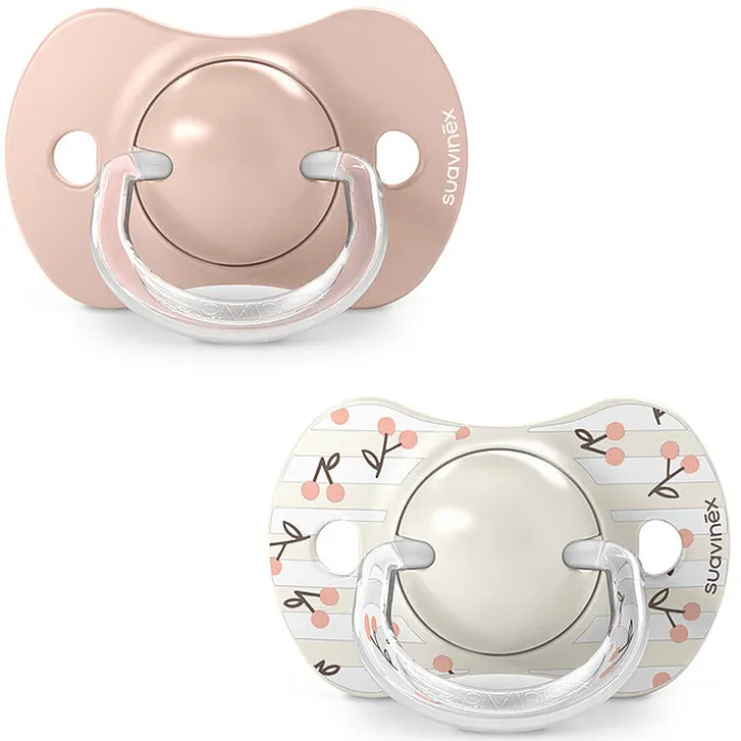 Suavinex Lot de 2 Sucettes Symétriques SX Pro Birdies Rose - 0/6 Mois
