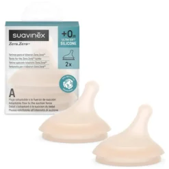 Suavinex Lot de 2 Tétines Zerø.Zerø Fente Light - Spécial Allaitement