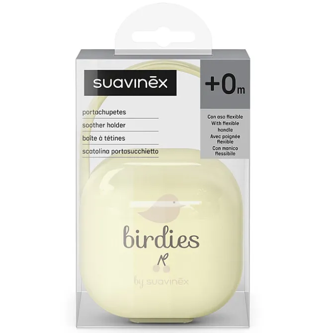 Suavinex Pochette Sucette Duo Birdies - Beige