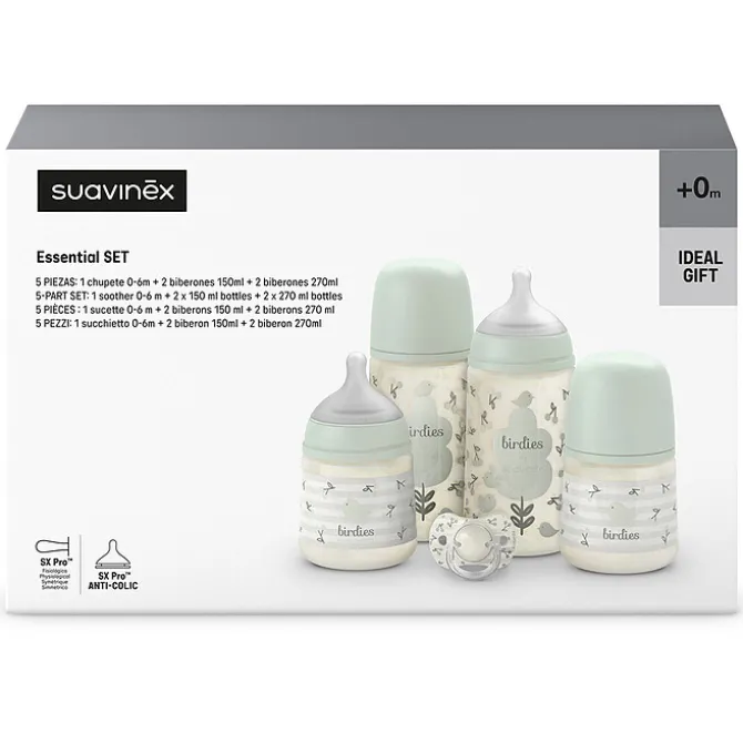 Suavinex Set Nouveau-né Birdies - Vert