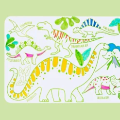 Super Petit Mini Set de Table à Colorier et ses 4 feutres - Les Dinosaures