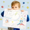 Super Petit Set de Table à Colorier et ses 5 Feutres - Le Petit Prince