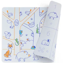 Super Petit Set de Table à Colorier Réversible et ses 3 Feutres - Chiffres