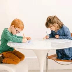 Super Petit Set de Table à Colorier Réversible et ses 3 Feutres - Lettres de l'Alphabet