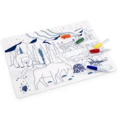 Super Petit Set de Table à Colorier et ses 5 feutres - Boreal
