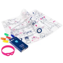 Super Petit Set de Table à Colorier et ses 5 feutres - Dream Van