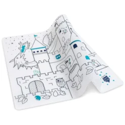 Super Petit Set de Table à Colorier et ses 5 feutres - Château