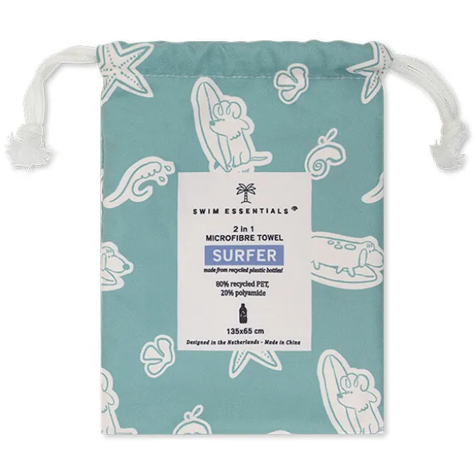 Swim Essentials Serviette de Plage - Surf Dogs