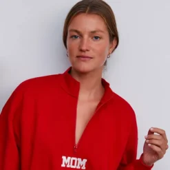Tajinebanane Sweat d'Allaitement Mom Rouge - XL