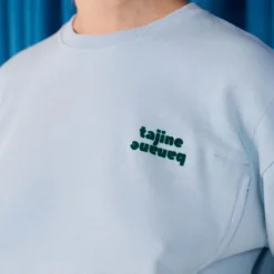 Tajinebanane Sweat d'Allaitement La P'allaite Bleu Ciel - XS