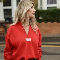 Tajinebanane Sweat d'Allaitement Mom Rouge - L