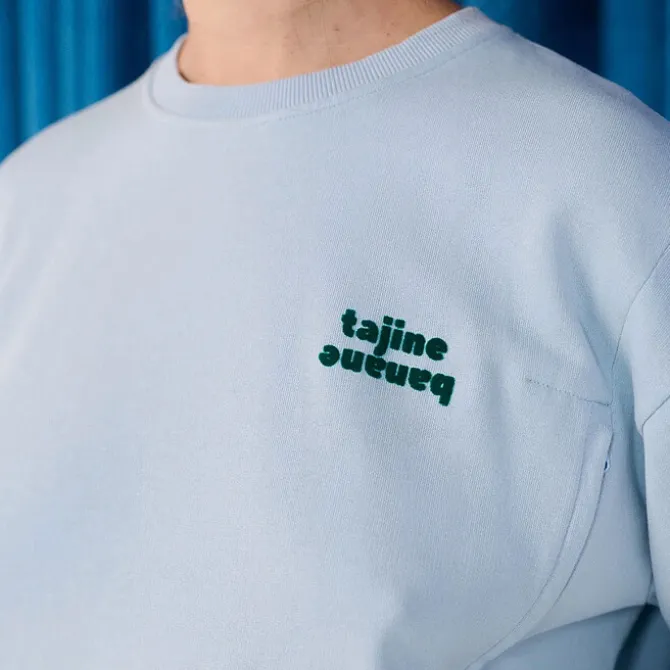 Tajinebanane Sweat d'Allaitement La P'allaite Bleu Ciel - S