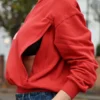 Tajinebanane Sweat d'Allaitement Mom Rouge - S