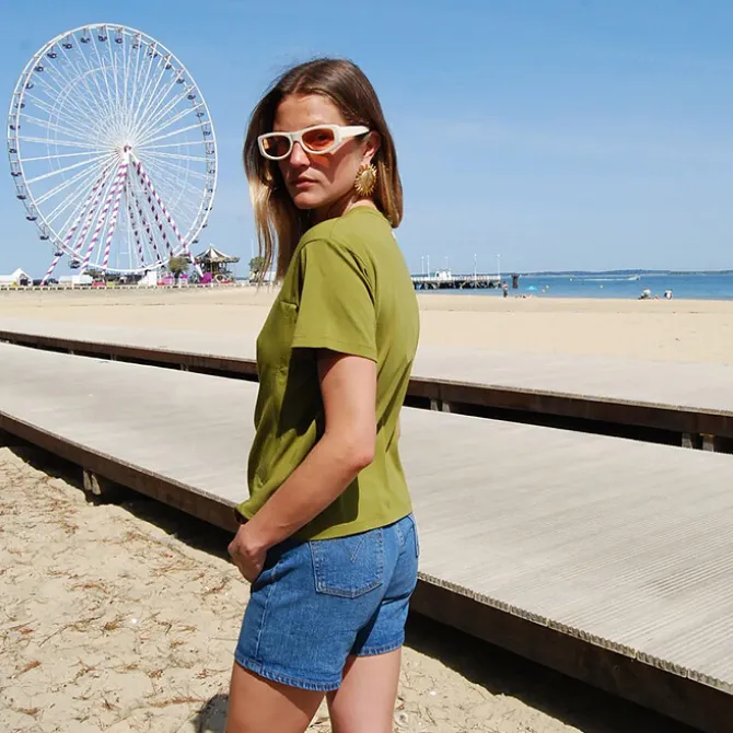 Tajinebanane T-shirt d'Allaitement Noué - S