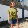 Tajinebanane T-shirt d'Allaitement Noué - M