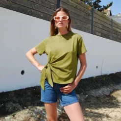 Tajinebanane T-shirt d'Allaitement Noué - M