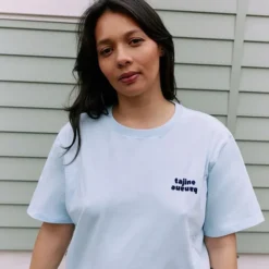 Tajinebanane T-shirt d'Allaitement La P'allaite Bleu - L