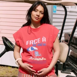 Tajinebanane T-shirt d'Allaitement Face à la Mère - XL
