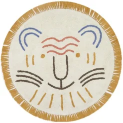 Tapis Petit Tapis Lion Leo - Ø 100 cm