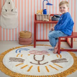Tapis Petit Tapis Lion Leo - Ø 100 cm