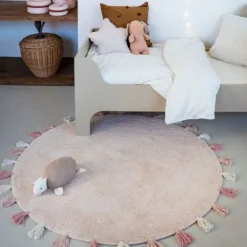 Tapis Petit Tapis Sara Rose - Ø 130 cm