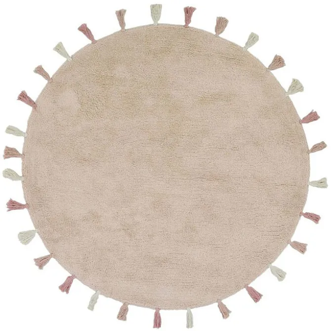 Tapis Petit Tapis Sara Rose - Ø 130 cm
