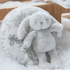 Tartine et Chocolat Augustin le Lapin Musical - Toile de Jouy Gris