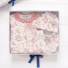 Tartine et Chocolat Coffret de Naissance Toile de Jouy Rose - 3 Mois