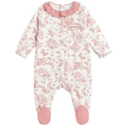 Tartine et Chocolat Coffret de Naissance Toile de Jouy Rose - 3 Mois
