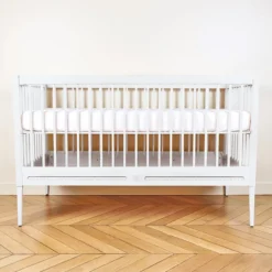 Tartine et Chocolat Lit Bébé Evolutif Gustavienne Blanc - 70 x 140 cm